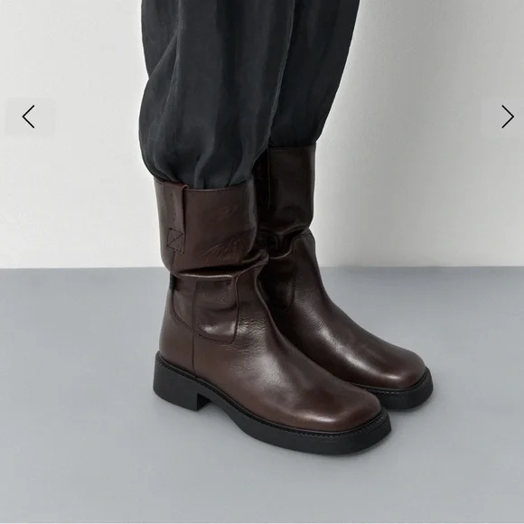 Miista Aron Boot Brown Natural Leather - Picture 3 of 9